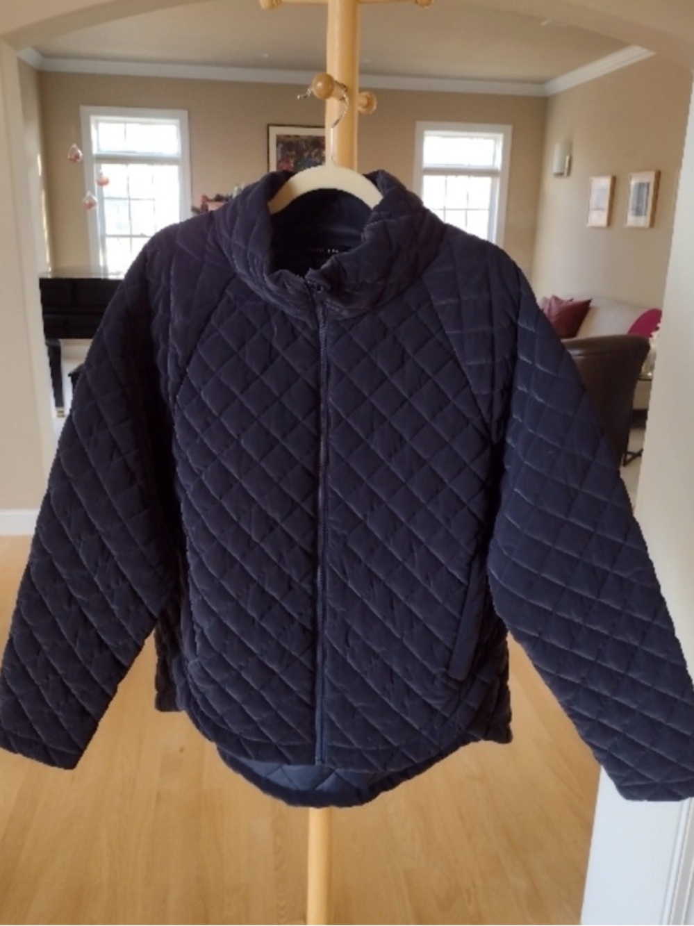 Athlete Whisper Featherless Quilted Navy Jacket